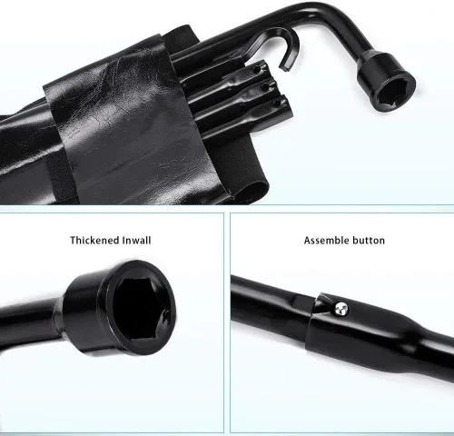 Miniatura 4 de AUTOFU Herramienta de neumático de repuesto OEM para Dodge Ram 1500 2002 a 2015 y juego de herramientas de rueda de tijera de 2 toneladas, garantía