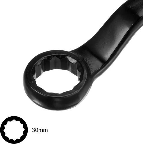 Miniatura 3 de uxcell Llave de impacto de extremo de caja compensada de 30mm tipo anillo de anillo de cabeza única de acero de alta resistencia Herramienta de mano
