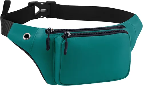 Miniatura 27 de Kamo Fanny Pack, Riñonera Mochila Impermeable Durable Poliéster Pequeño para el aire libre Ligero bolsa cruzada, bolso de día para Mujeres Hombres