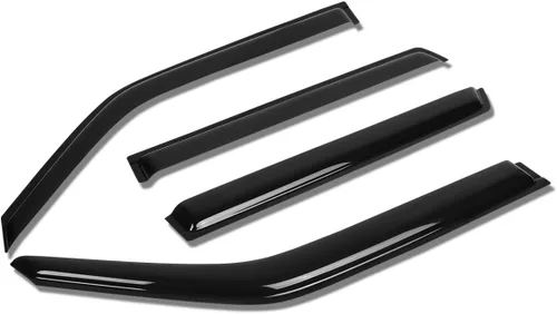Auto Dynasty Protectores de lluvia con cinta adhesiva compatible con Juke F15 2011-2016 4 piezas deflector de visera de ventana 12 13 14 15