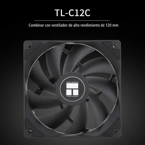 Miniatura 6 de Enfriador de CPU Thermalright Peerless Assassin 120 SE, 6 tubos de calor tecnología AGHP, ventiladores PWM duales de 120 mm, velocidad de 1550 RPM
