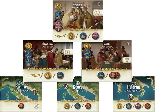 Miniatura 8 de Virtù - Juego de mesa con temática renacentista italiana, juego de estrategia profunda para adultos y adolescentes a partir de 14 años, 2 a 5