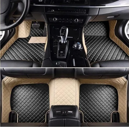 Miniatura 44 de Alfombrillas de cuero de lujo personalizadas para todo tipo de clima para el 99.99% de automóviles, SUV y camiones según el modelo automotriz Negro