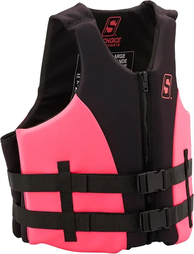 Miniatura 3 de Seachoice Evoprene - Chaleco salvavidas multideporte, nivel 70, tallas de niño a adulto Rosa/Negro