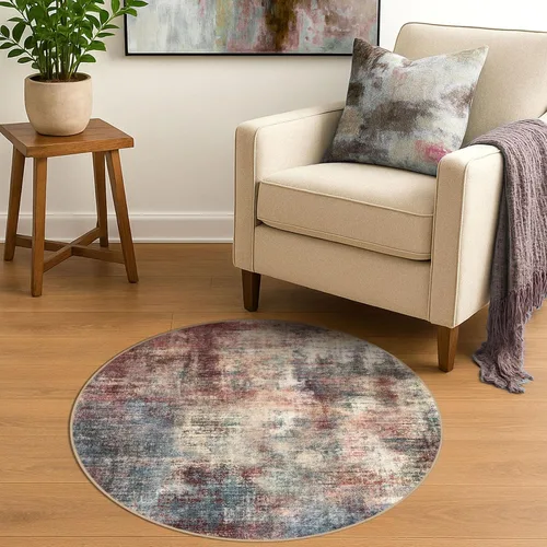 Miniatura 1116 de IOHOUZE Alfombra abstracta lavable de 3 x 12 pies para pasillos, antideslizante para cocina, camino de entrada de lana sintética para interiores