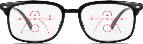 Miniatura 3 de FEISEDY Gafas de lectura con un progresivo multifocal, bloqueo de luz azul, Gafas para leer, Marco Mujeres TR90 ,Hombres B2497
