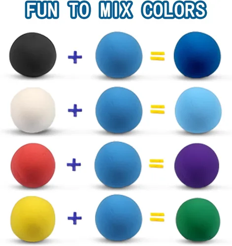 Miniatura 3 de ifergoo - Arcilla para modelar azul moldeable de cosplay, secado al aire, arcilla de moldeo maleable para proyectos de arte y manualidades