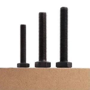 Miniatura 6 de M8-0.049 x 0.630 in (20 piezas) Perno de cabeza hexagonal negra, grado 12.9 Perno hexagonal de acero de aleación de rosca completa, DIN933