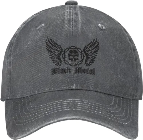 Miniatura 2 de Cowboy Hat Trendy Hats for Man and Women Djustable Four Season Outdoor Baseball Cap of Hell Skull with Angel Deep Heather