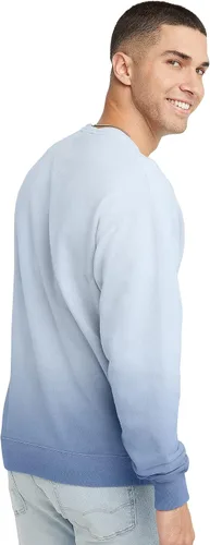 Miniatura 2 de Hanes Originals - Sudadera de vellón con cuello redondo para hombre, prenda teñida, sin botones