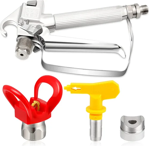 Miniatura 7 de SG02 Pistola de pintura sin aire de alta presión 3600PSI 517 Junta giratoria de punta para bomba pulverizador piezas accesorios (2 juegos)