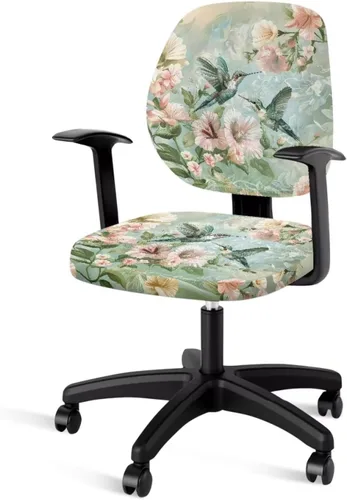 Miniatura 25 de Talayituse - Funda para silla de oficina o computadora con estampado de estrellas de playa, funda de asiento dividida elástica, extraíble y lavable