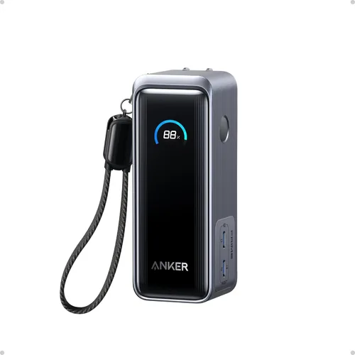 Anker Prime Power Bank, paquete de batería de 9,600 mAh con cargador de pared de salida de 65 W, compatible con PD 3.0 y PPS, recarga rápida de 30
