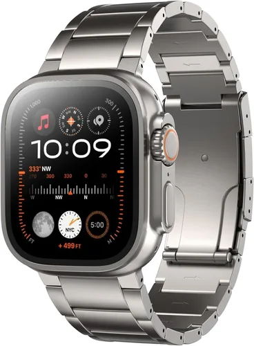 Miniatura 9 de LULULOOK Titanium Ultra 3 Watch Band - Grade 2 Titanium Metal Band for Men, Compatible with Apple Watch Ultra 3/ Ultra 2/ Ultra 49mm, Series 11/10