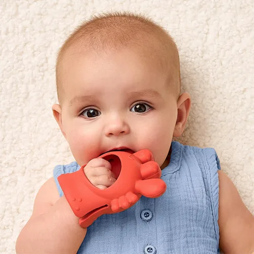 Miniatura 2 de Itzy Ritzy Bitzy Grip - Mordedor de silicona para bebés, juguete de dentición con agarre fácil de sostener, diseñado para bebés de 3 meses