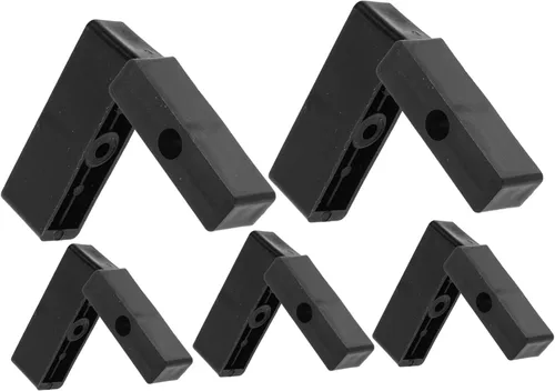 DOITOOL 10 Uds. Tapón de ventana corrediza Barra de seguridad para ventana Cerraduras de seguridad Cerraduras de puerta corredera Cerradura de Negro