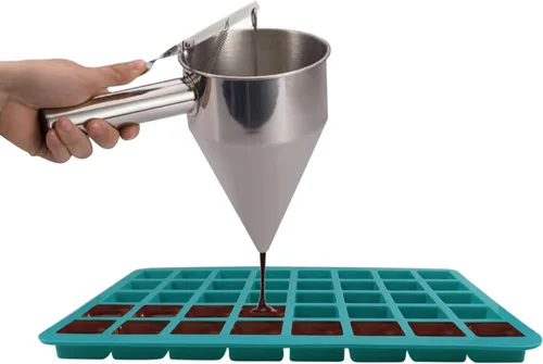 Miniatura 2 de Mity Rain Moldes de silicona cuadrados de trufa de chocolate y caramelo duro de 40 cavidades