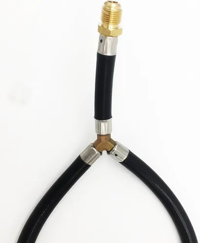 Miniatura 3 de METER STAR 3/8 "Flare Gas Barbacoa Grill Conexión Manguera Flexible Manguera Baja Presión Y Splitter Manguera Montaje Piezas Tubo de Entrada