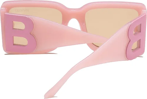 Miniatura 33 de PORADAY Gafas de sol cuadradas grandes de moda para mujeres y hombres, marco grueso negro de lujo, gafas de sol modernas con montura grande