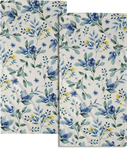 Miniatura 22 de Winter Trees - Juego de 2 toallas de mano de 28 x 14 pulgadas, diseño de árbol de pino de nieve, color beige, absorbente, de microfibra, para baño