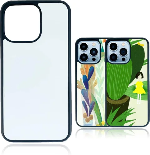 Miniatura 8 de JUSTRY 10 fundas de teléfono de sublimación negras a granel compatibles con Apple iPhone 13, 6.1 pulgadas (2021), fácil de sublimar bricolaje, 2