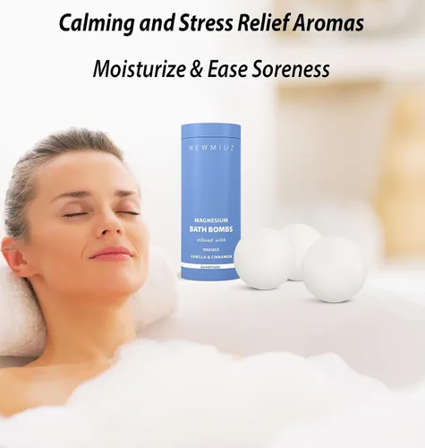 Miniatura 2 de Bombas de baño de magnesio después del entrenamiento, recuperación de dolores musculares, tensión, sal de Epsom, baño de burbujas de lujo, spa