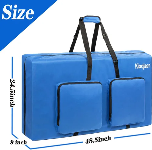 Miniatura 4 de Funda de transporte para cornhole: se adapta a tablas de tamaño reglamentario de 4 x 2 pies, bolsa resistente para tableros de Cornhole con espuma