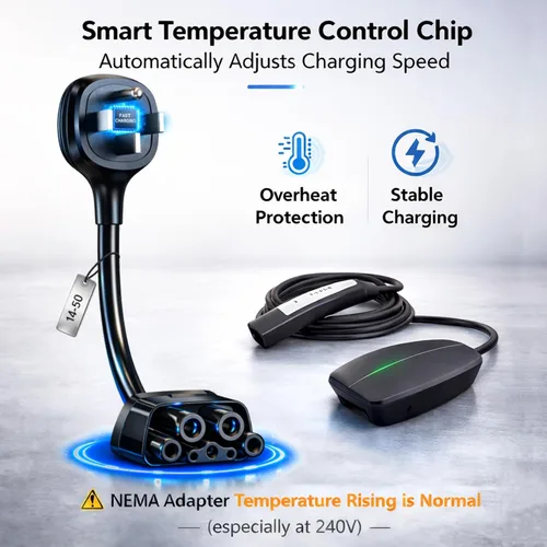 Miniatura 3 de Adaptador para Tesla NEMA 14-50, adaptador de cargador móvil Tesla solo para Gen 2 y 3, enchufe de 240 V y toma de corriente 14-50 a 32 amperios