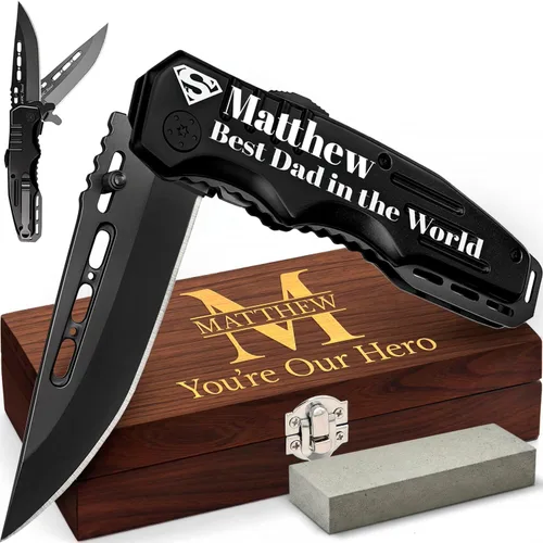 Miniatura 13 de Cuchillo de bolsillo con bloqueo de seguridad para mujeres - Cuchillo asistido por resorte, cuchillos lindos - Accesorio de herramienta de 3. Rosa