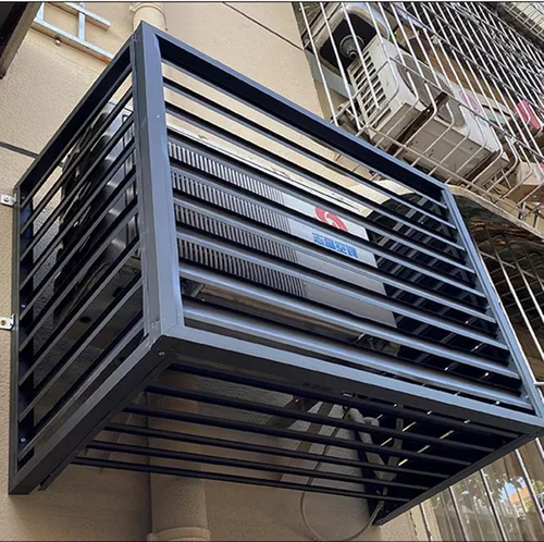 Miniatura 7 de Cubierta de aire acondicionado para ventana al aire libre, de aluminio, resistente a la intemperie, cubierta de protección central de aire