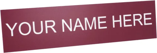 Miniatura 29 de ExcelMark Placa de nombre personalizada para puerta, oficina, pared, personalizada con tu texto, 2 x 8 pulgadas (1 línea, negro)
