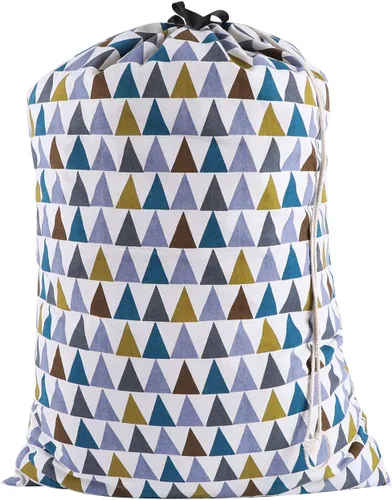 Bolsa de lavandería SWISSELITE con asa y cordón, bolsa de lavandería grande y resistente, 28 x 40 pulgadas, bolsa de ropa sucia de viaje para