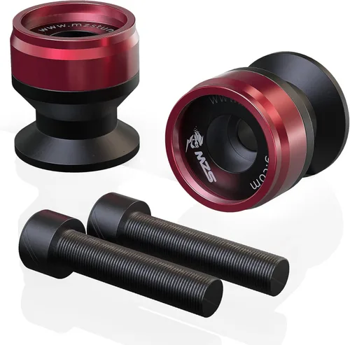 MZS Universal 8MM Spools de deslizamiento para eje oscilante Stand CNC M8 Rojo Compatible con CBR 600 F2 F3 F4 F4i CBR600RR CBR1000RR GSXR600