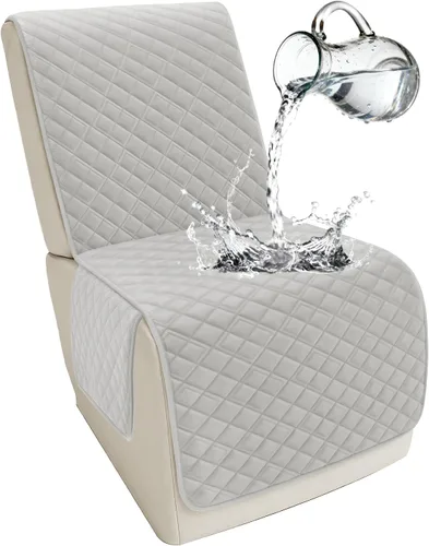 Miniatura 120 de Arfntevss Fundas para sofá seccional reclinable para sofá seccional en forma de L, funda antideslizante lavable para sofá reclinable con forma de L