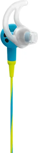 Miniatura 2 de Bose SoundSport - Auriculares intrauditivos para dispositivos Apple, color azul neón, resistentes al sudor, micrófono en línea/control remoto