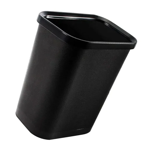 BESTOYARD Cubo de basura abierto, contenedor de flores, cubo de basura negro, cubo de basura para baño, papelera para el hogar, cubo de basura para