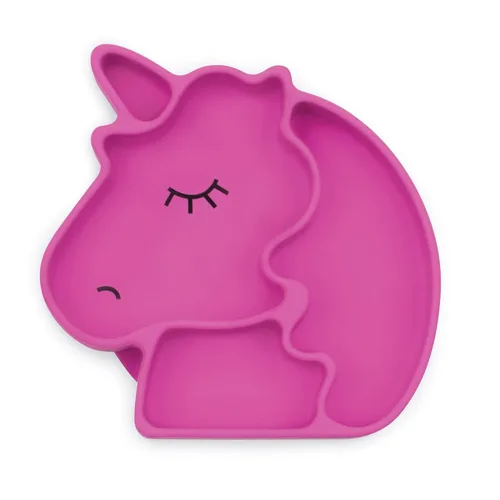 Miniatura 9 de Bumkins Disney Plato de Succión para Niños Pequeños y Bebés, Plato con Agarre de Silicona, Alimentación Dirigida por el Bebé, Suministros de Winnie