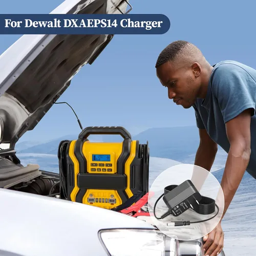 Miniatura 3 de Cargador para DEWALT DXAEJ14 DXAEPS14 DXAEPS14CA Jump Starter Cable de alimentación 15V Repuesto para arrancador Dewalt DXAEJ14 DXAEPS14