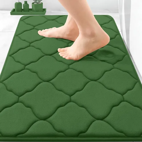Miniatura 109 de OLANLY Alfombra de Baño de Espuma Viscoelástica de 24 x 16 pulgadas, Ultra Suave y Absorbente, Alfombras de Baño Antideslizantes, Cómodas, Lavables