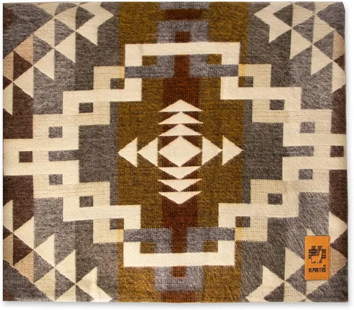 Miniatura 10 de Manta de lana de alpaca Manta de tamaño individual 70 x 45 pulgadas Suave, hipoalergénica y transpirable Ligera cálida Manta para cama