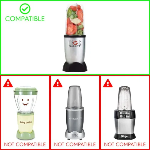 Miniatura 7 de La pieza de repuesto de la cuchilla cruzada se adapta al modelo Magic Bullet MB1001
