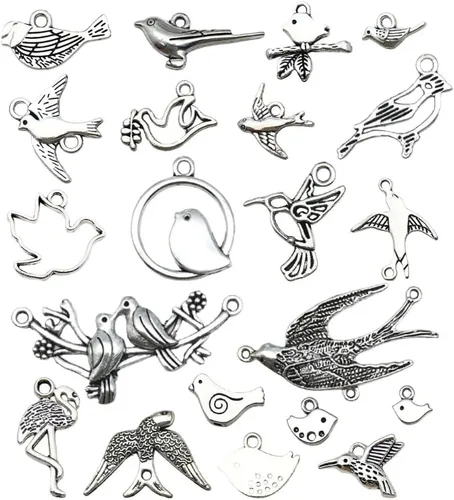 38pcs Christmas Pendant Charm for Necklace Bracelet Jewelry Making Clothes Sewing Bags Decoration Charm Diy Scrapbooking Supply (Christmas Styles 2)