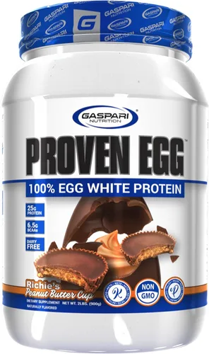 Miniatura 8 de Gaspari Nutrition Proven Egg, 100% Proteína de Clara de Huevo, 25g de Proteína, Apto para Keto, Libre de Lácteos y Lactosa, Libre de Soja