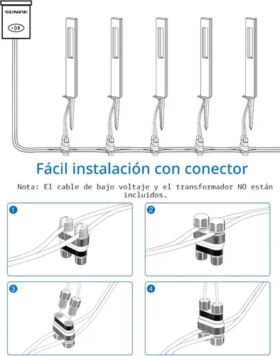 Miniatura 6 de SUNVIE Luces LED de bajo voltaje para paisaje, 3 W, luces de camino de bajo voltaje, 12-24 V, luces de camino de paisaje, 3000 K, CRI 90+, aluminio