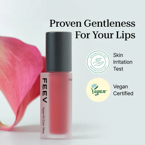 Miniatura 7 de Feev Hyper-Fit Color Wear Tinte de labios Velvet Cream mate, tinte de labios vegano y seguro para pieles sensibles (#02 Fancy Mauve)