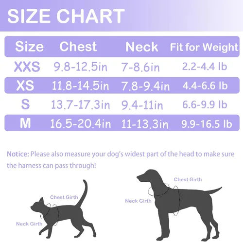 Miniatura 6 de Vestidos de perro para perros pequeños, ropa para niña, vestido de cachorro, arnés con falda, anillo en D para perrito y paseo de mascotas, ropa