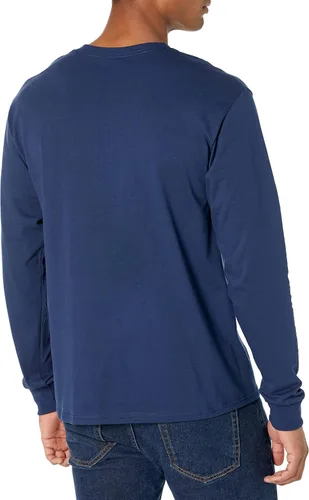 Miniatura 2 de Hanes mens Beefy-T Long-Sleeve T Shirt 2 Pack