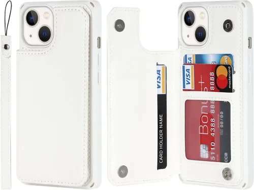 Miniatura 28 de Cavor para iPhone 13 Funda con Tarjetero iPhone 13 Funda Tipo Cartera, para iPhone 13 Funda para Hombres Mujeres, Fundas para iPhone 13 Funda