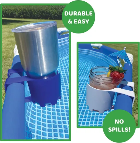 Miniatura 6 de Soporte para vasos, para orilla de alberca, Azul