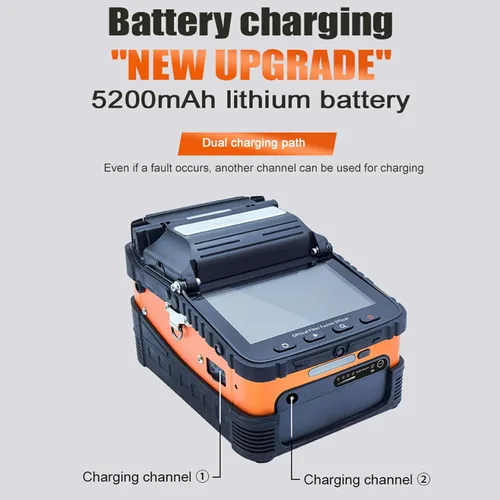 Miniatura 4 de SM&MM Empalmadora de Fusión de Fibra Óptica Inteligente Automática Máquina de Empalme por Soldadura con OPM y VFL y Kit de Cortadora de Fibra